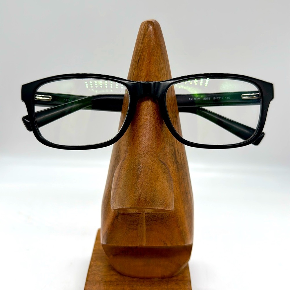 AX Armani Exchange Black Rim Glasses 3121 Acrylic Solid Black Spring Arm